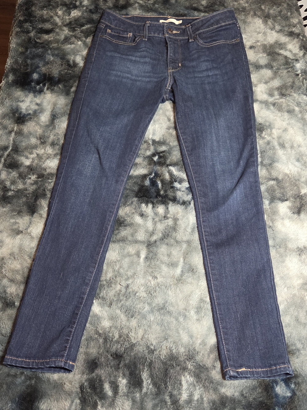 Levi’s 711 Skinny Jeans Women’s 28x28 Dark Wash Stretch Denim